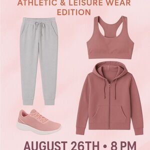 Pink and Gray Athletic Set